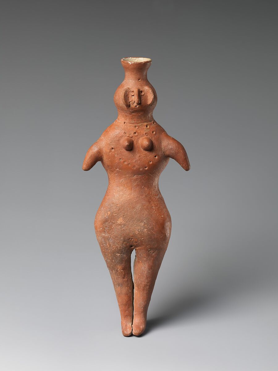 Vessel in the Shape of a Female, Terracotta, Pakistan (Northwest Frontier Province) 