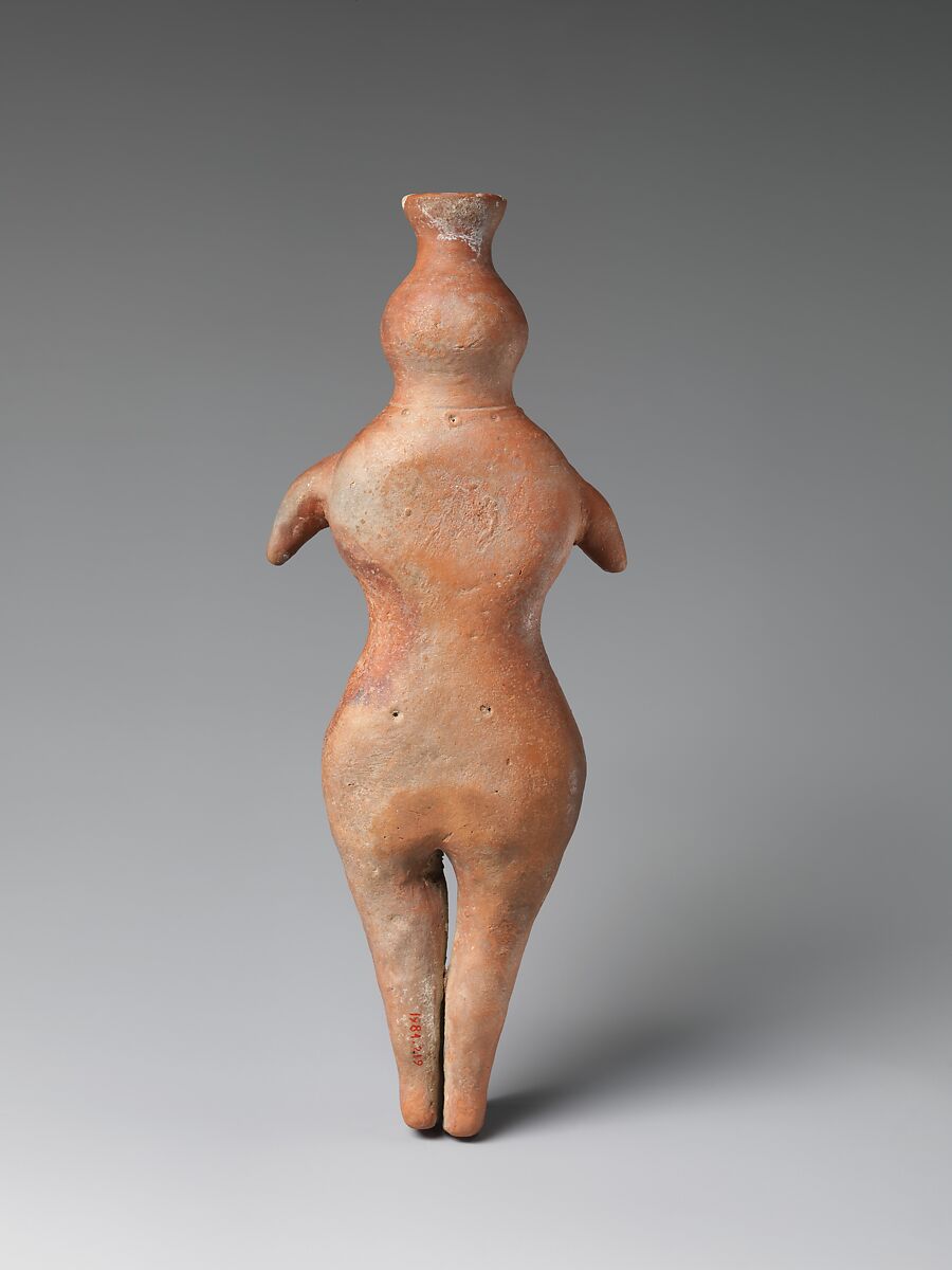 Vessel in the Shape of a Female, Terracotta, Pakistan (Northwest Frontier Province)