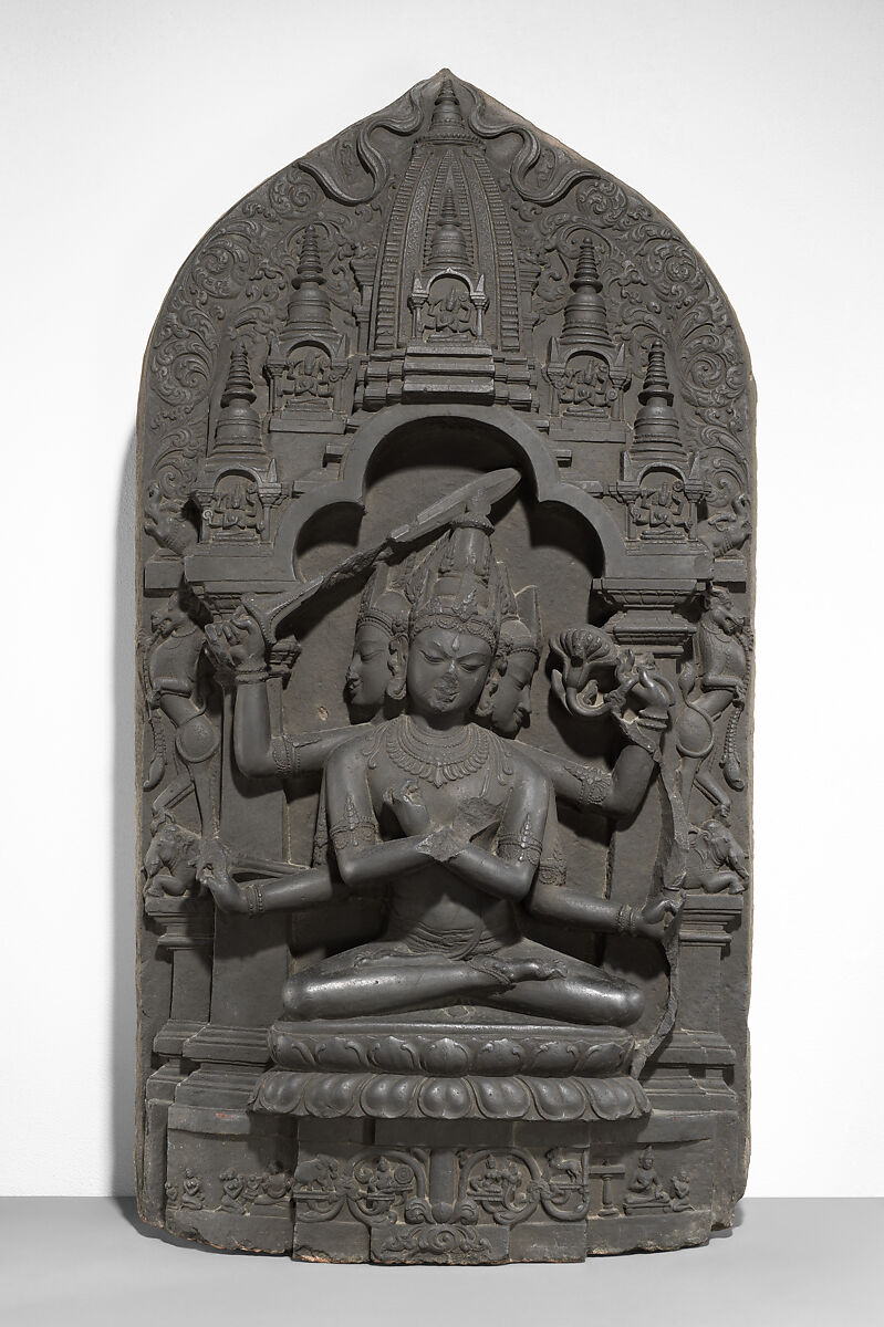 Manjuvajra Mandala, Black stone, Bangladesh or India (Bengal) 