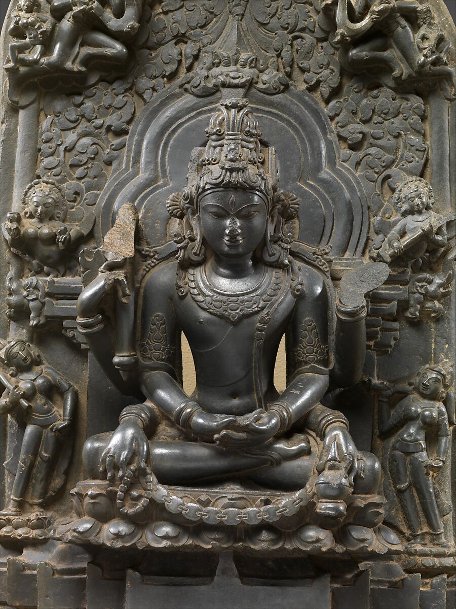 Shiva as Mrityunjaya, the Conquerer of Death, Black stone, Bangladesh or India (Bengal)