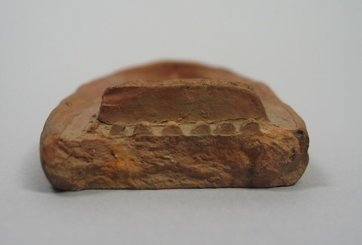 Sealing Depicting the Buddha at the Mahabodhi Temple, Bodhgaya, Terracotta, India (Bihar)