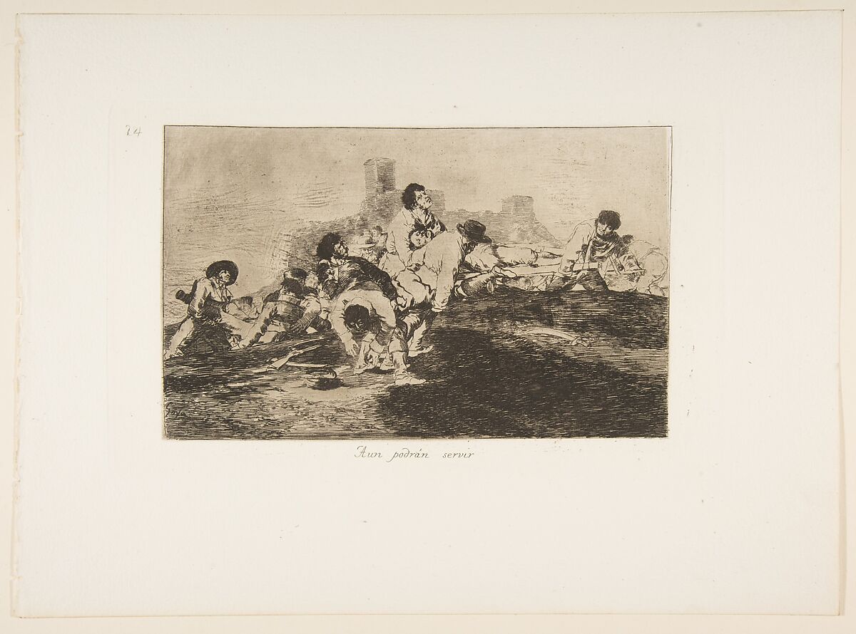 Plate 24 from "The Disasters of War" (Los Desastres de la Guerra): 'They can still be of use' (Aun podrán servir), Goya (Francisco de Goya y Lucientes) (Spanish, Fuendetodos 1746–1828 Bordeaux), Etching, burnisher 