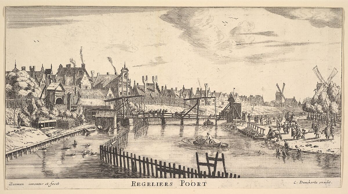 Regeliers Poort, Reinier Nooms, called Zeeman (Dutch, Amsterdam ca. 1623–1664 Amsterdam), Etching 