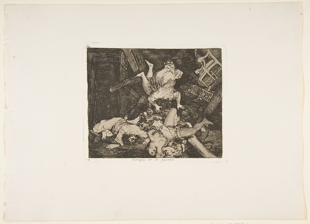 Plate 30 from "The Disasters of War" (Los Desastres de la Guerra): Ravages of war (Estragos de la guerra), Goya (Francisco de Goya y Lucientes) (Spanish, Fuendetodos 1746–1828 Bordeaux), Etching, drypoint, burin, burnisher 