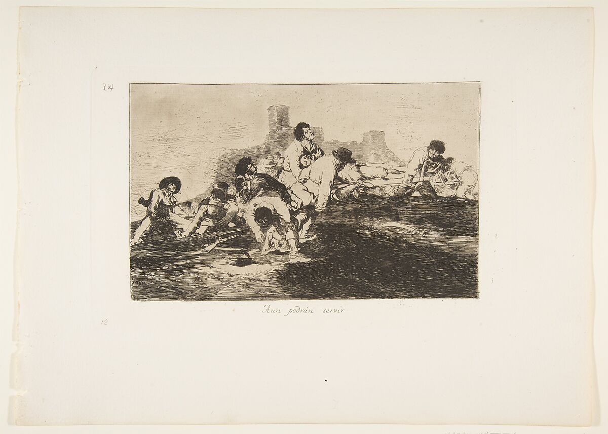 Plate 24 from "The Disasters of War" (Los Desastres de la Guerra): They can still be of use (Aun podrán servir), Goya (Francisco de Goya y Lucientes) (Spanish, Fuendetodos 1746–1828 Bordeaux), Etching, burnisher 
