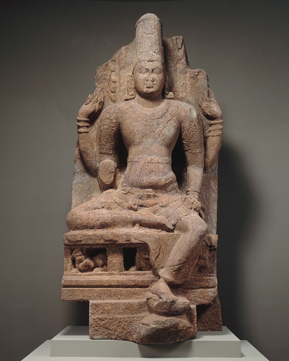 Enthroned Vishnu India Pandyan Period Early 4th 13th