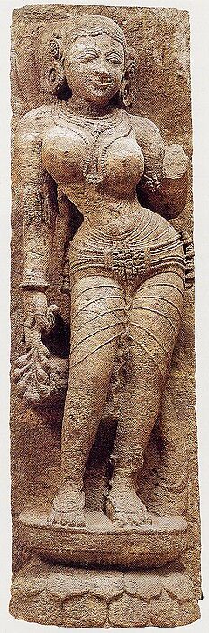 Tree Dryad (Shalabhanjika), Ferruginous stone, India (Orissa) 