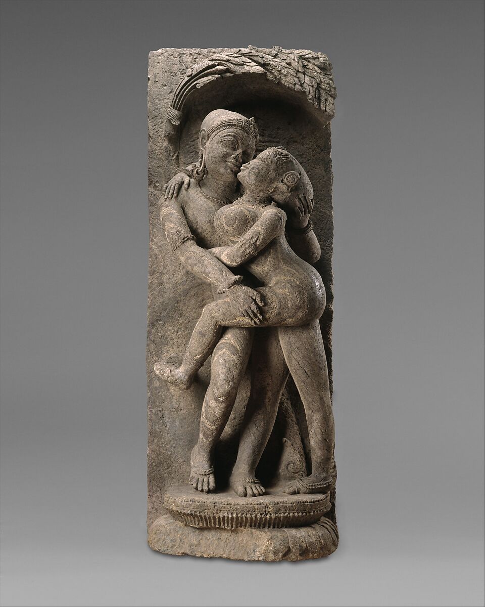 Loving Couple (Mithuna), Ferruginous stone, India (Orissa) 