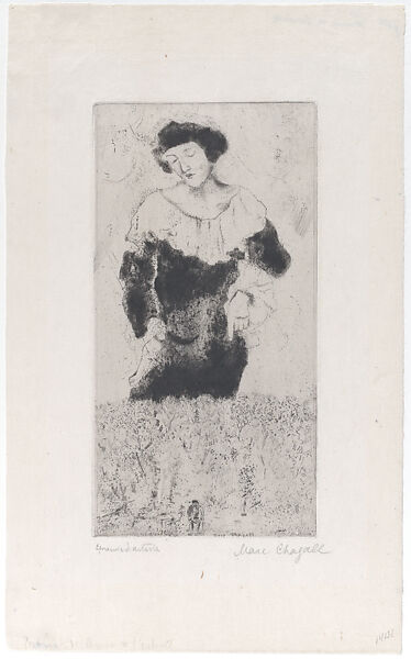 Bella, Marc Chagall (French, Vitebsk 1887–1985 Saint-Paul-de-Vence), Etching with drypoint; second state of two 