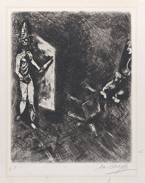 The Dead and the Miserable, Marc Chagall (French, Vitebsk 1887–1985 Saint-Paul-de-Vence), Etching 