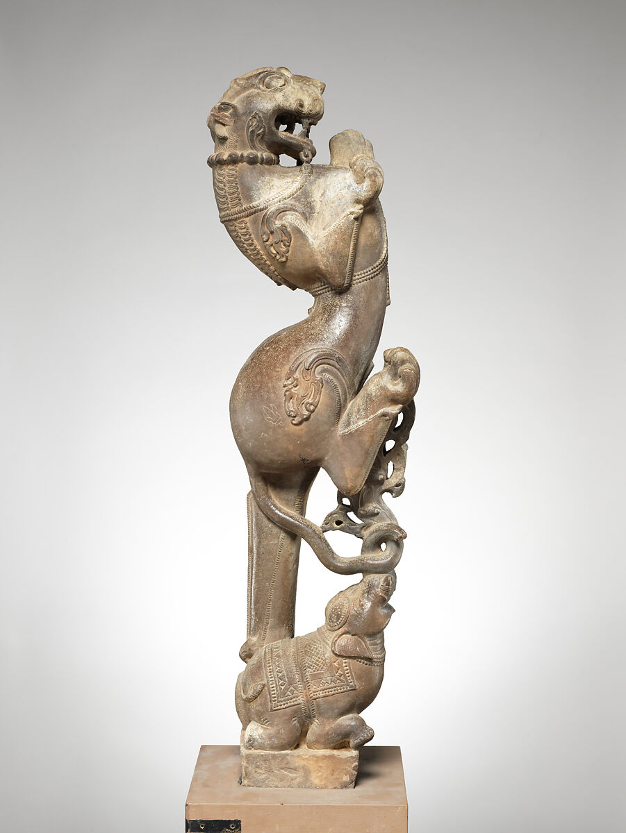 Rearing Lion (Vyala), Stone, India