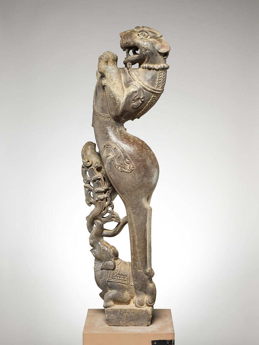 Rearing Lion (Vyala), Stone, India