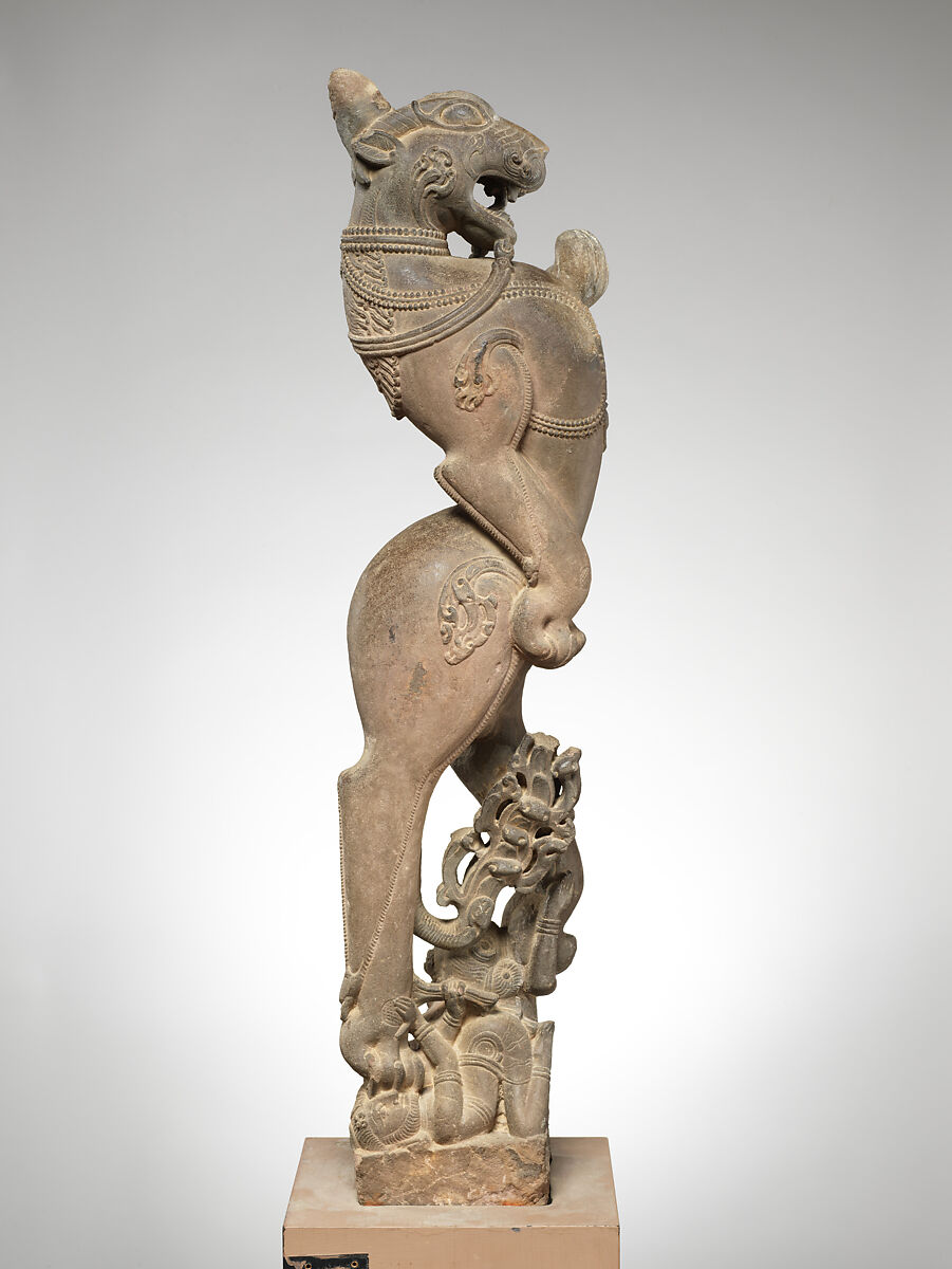 Rearing Lion (Vyala), Stone, India