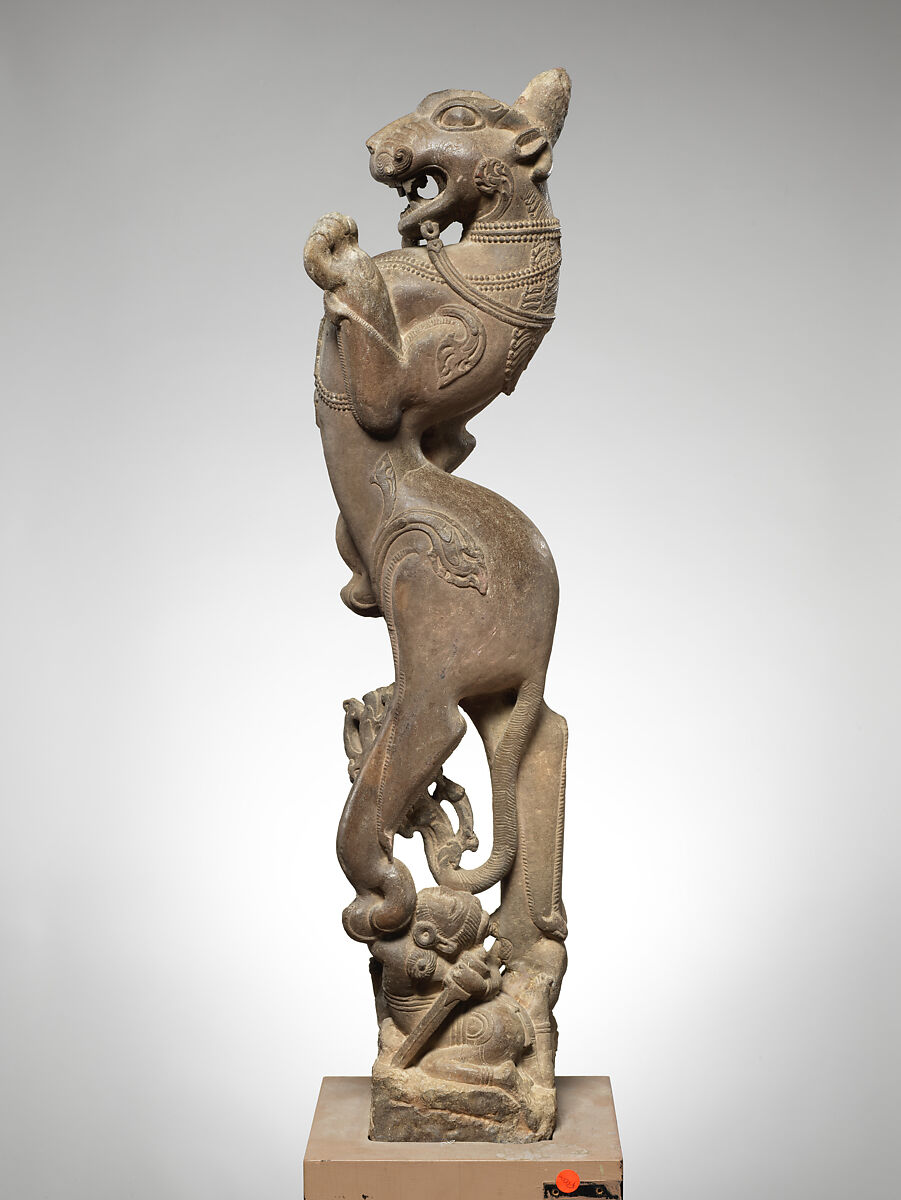 Rearing Lion (Vyala), Stone, India