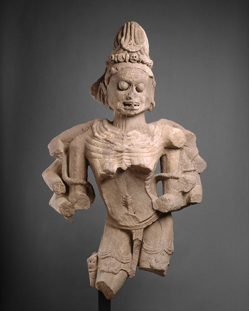 Chamunda, the Horrific Destroyer of Evil, Sandstone, India 