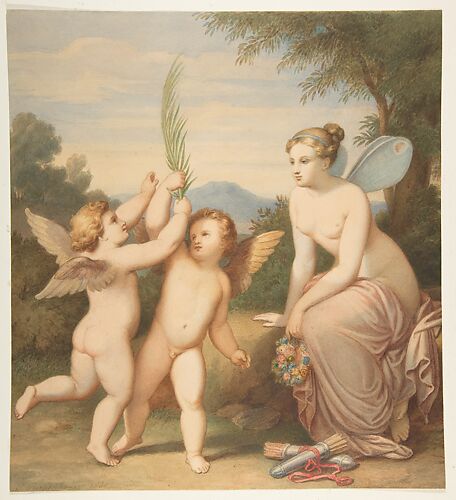 Eros and Anteros with Psyche Looking at Them