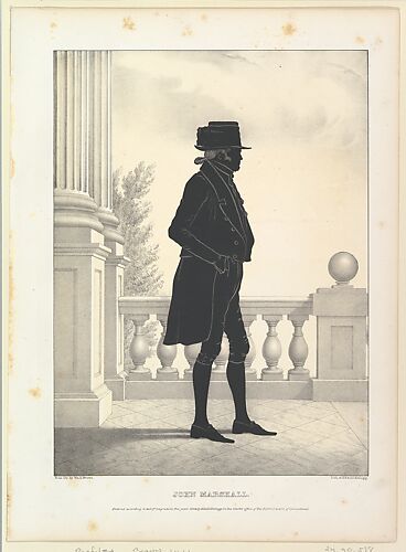 Silhouette Portrait of John Marshall