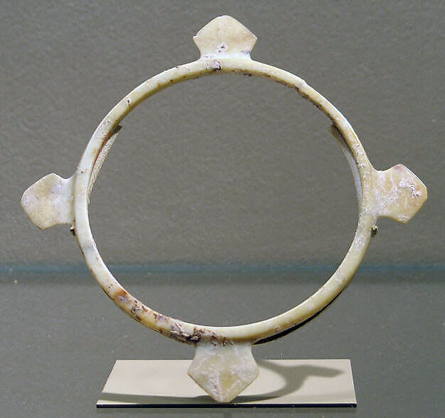 Bangle with Flanges, Stone, Thailand (Ban Chiang) 