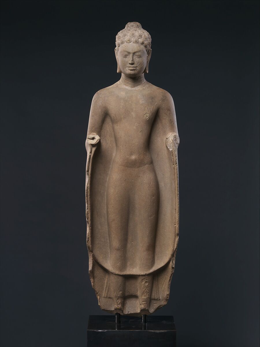 Buddha, Sandstone, Cambodia or Vietnam