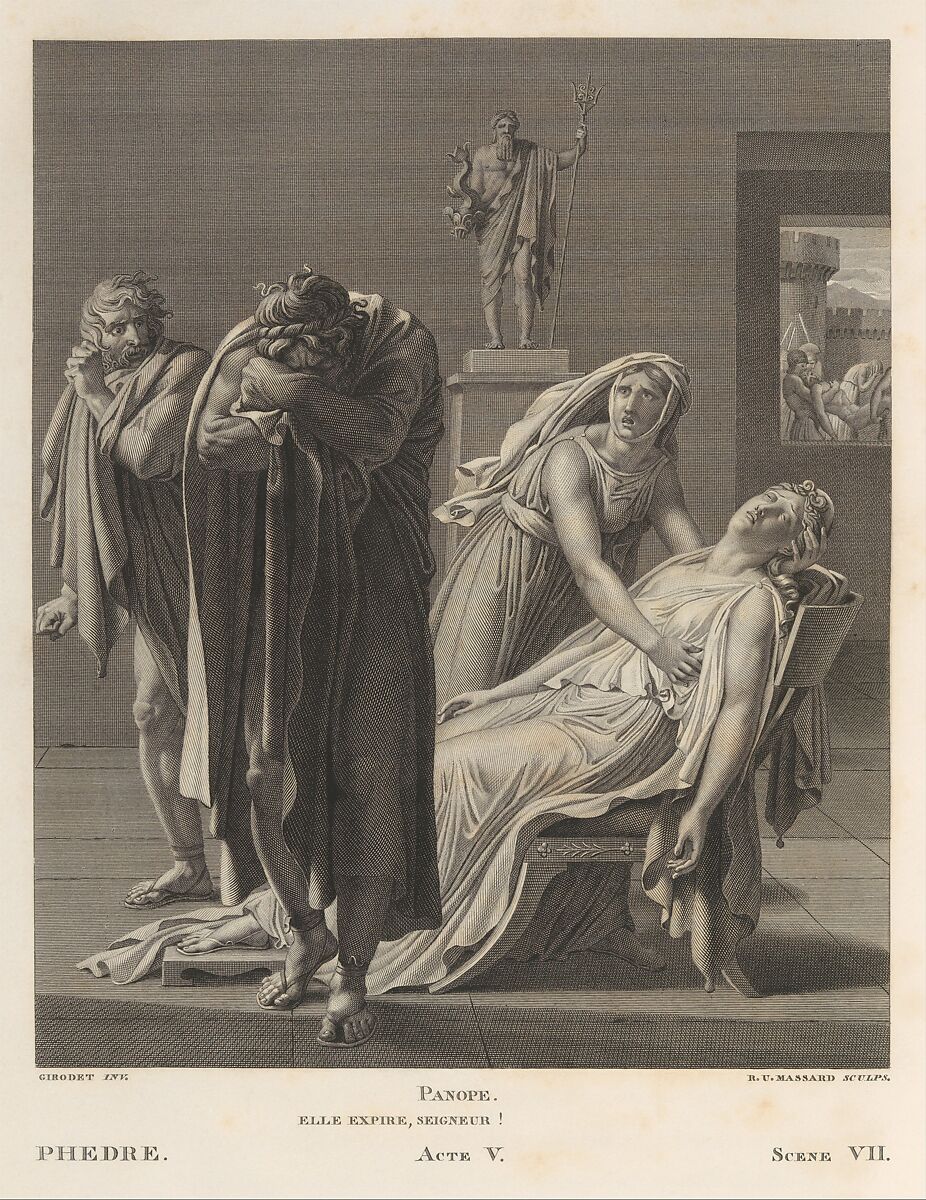 Oeuvres de Jean Racine, Jean Racine (French, baptized 1639–1699 Paris), Printed book with engraved illustrations