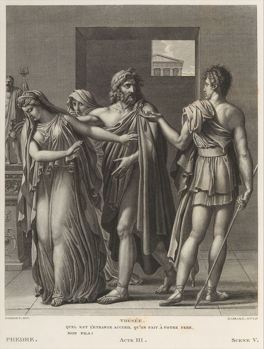 Oeuvres de Jean Racine, Jean Racine (French, baptized 1639–1699 Paris), Printed book with engraved illustrations