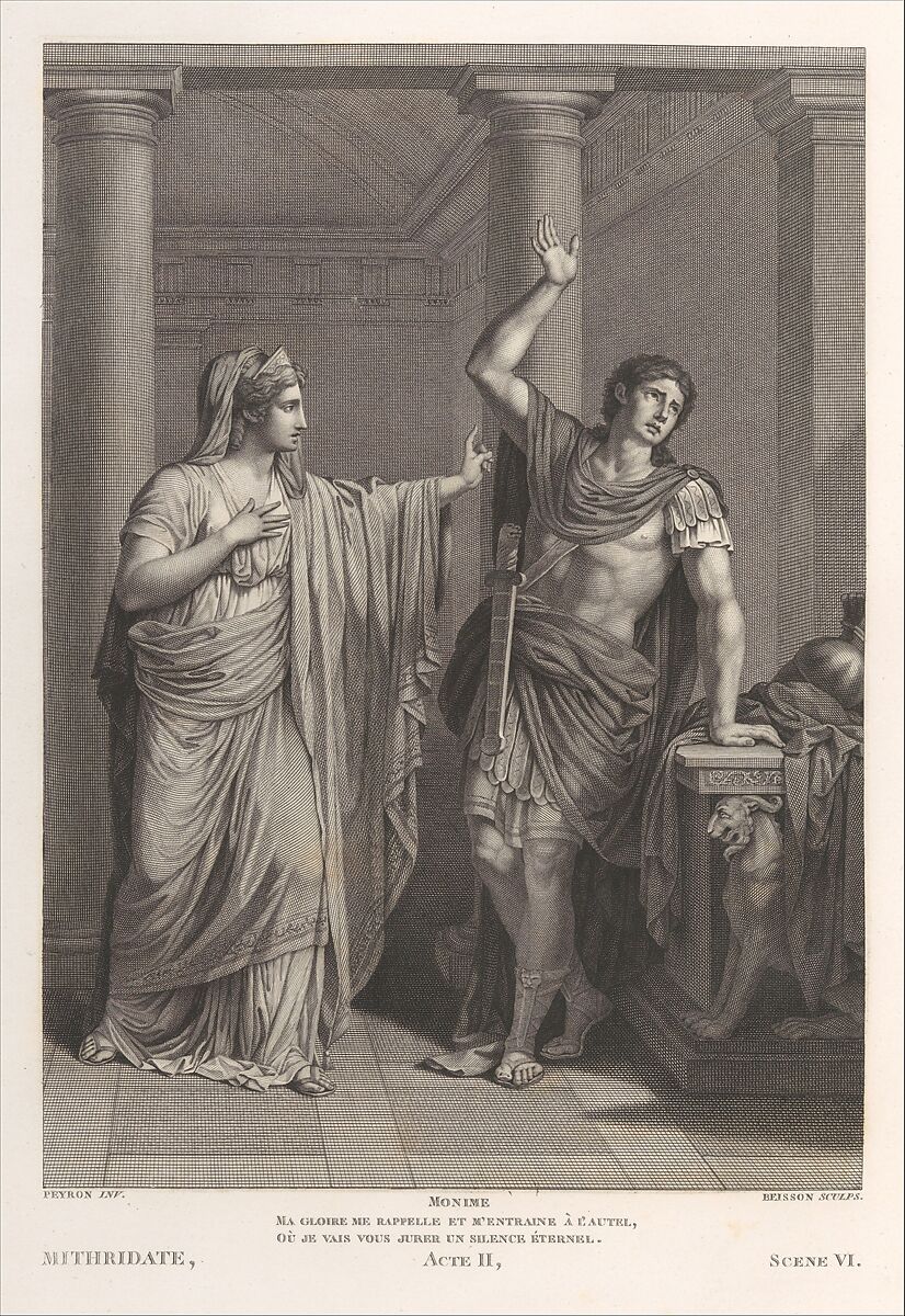 Oeuvres de Jean Racine, Jean Racine (French, baptized 1639–1699 Paris), Printed book with engraved illustrations