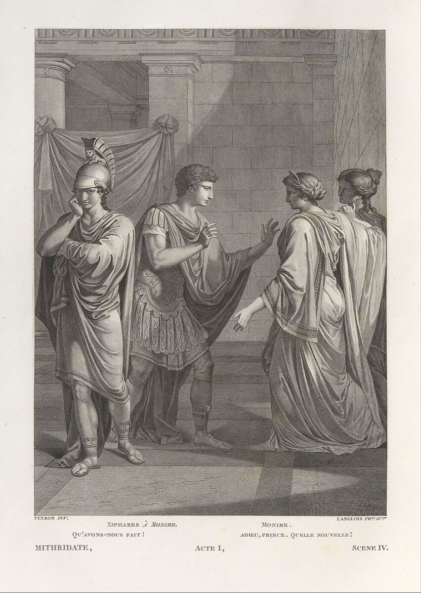 Oeuvres de Jean Racine, Jean Racine (French, baptized 1639–1699 Paris), Printed book with engraved illustrations