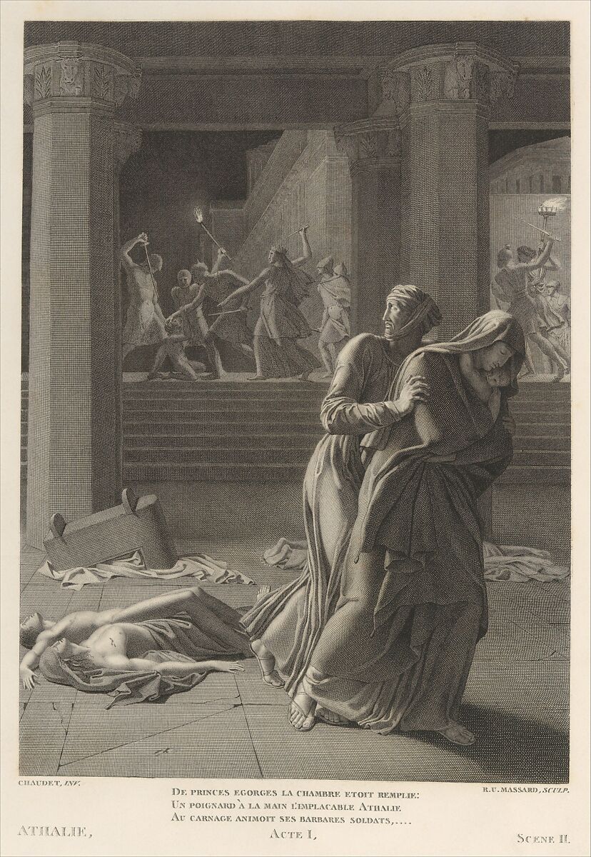 Oeuvres de Jean Racine, Jean Racine (French, baptized 1639–1699 Paris), Printed book with engraved illustrations