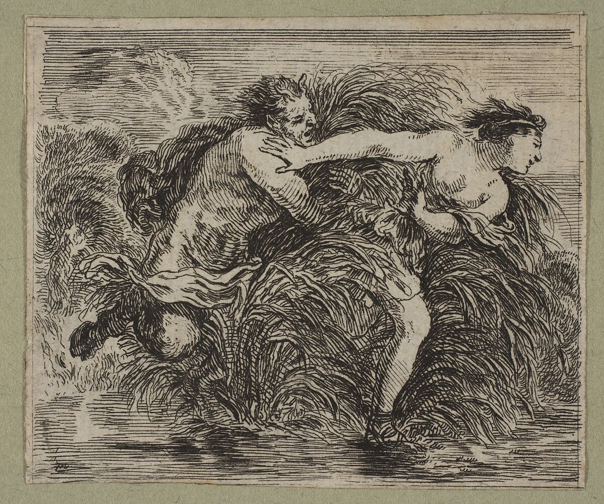 Pan et Syrinx, Etched by Stefano della Bella (Italian, Florence 1610–1664 Florence), Etching, state i 