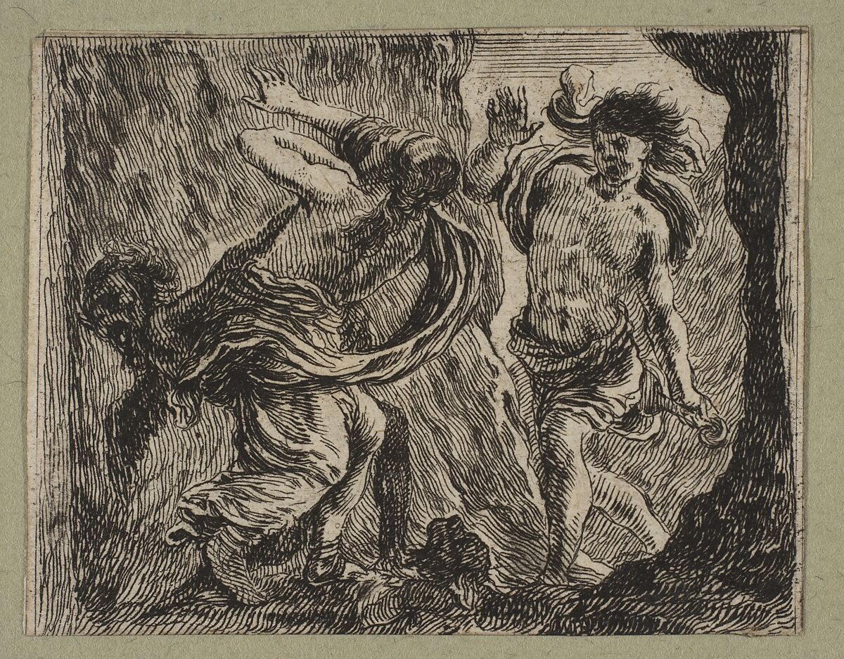 Orphée et Eurydice, Etched by Stefano della Bella (Italian, Florence 1610–1664 Florence), Etching, state i 