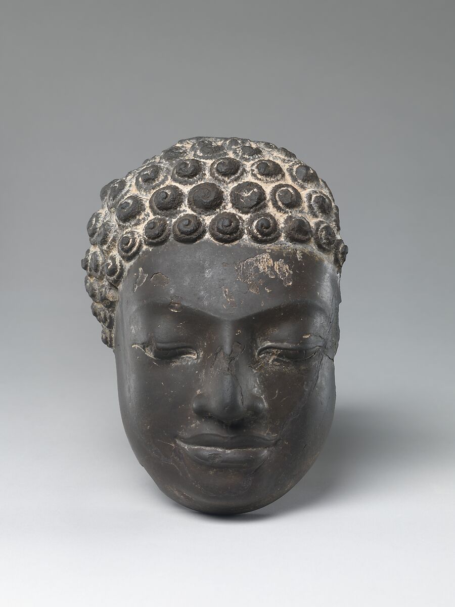 Head of a Buddha, Stone, Thailand 