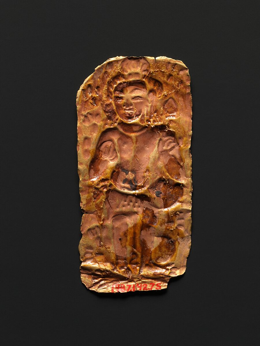 Standing Bodhisattva, Gold sheet, Thailand