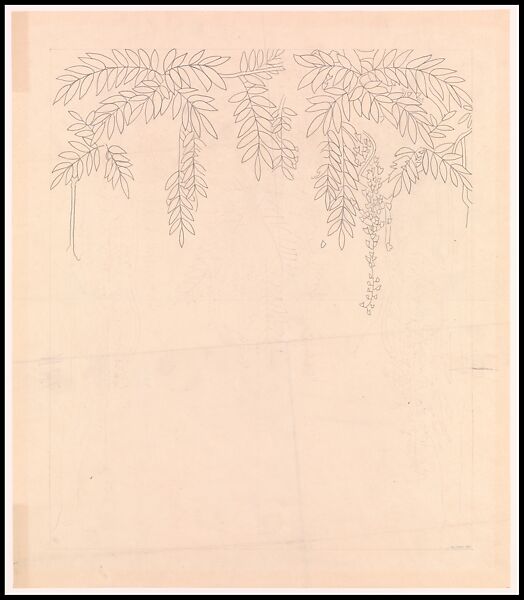 Designed By Frank Lloyd Wright Darwin D Martin House Hall Chimney Breast Elevation Design For Wisteria Mosaic The Metropolitan Museum Of Art