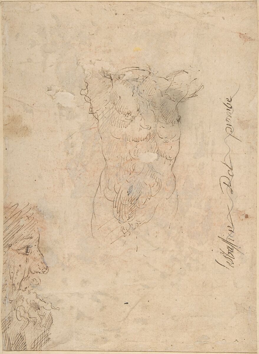 The Flagellation of Christ, Bernardo Cavallino (Italian, Naples 1616–1656 Naples), Red chalk