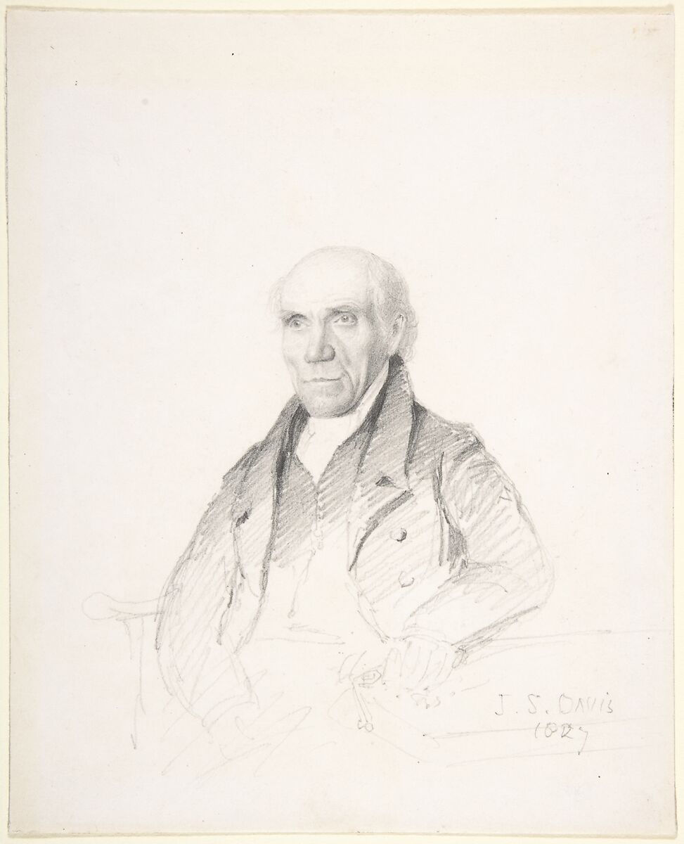 Portrait of a gentleman, John Scarlett Davis (British, Leominster, Herefordshire 1804–1845 London), Graphite 