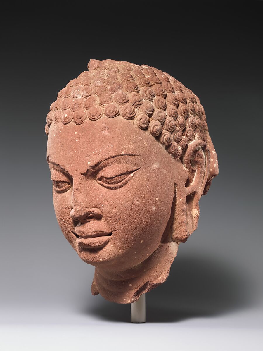 Head of a Buddha | India (Uttar Pradesh, Mathura) | late Gupta period ...