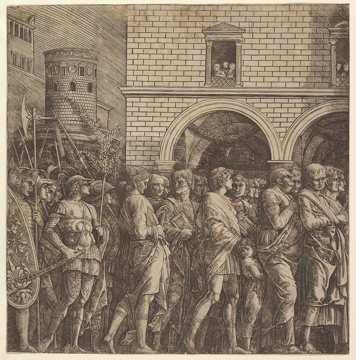 The Triumph of Caesar: The Senators, Gian Marco Cavalli (Italian, ca. 1454–after 1508, activity documented 1475–1508), Engraving 