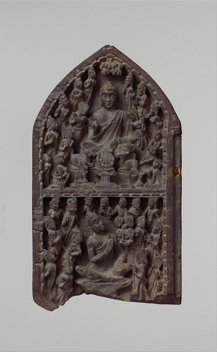 Panel of a Portable Shrine, Phyllitic schist, Pakistan (ancient region of Gandhara) 