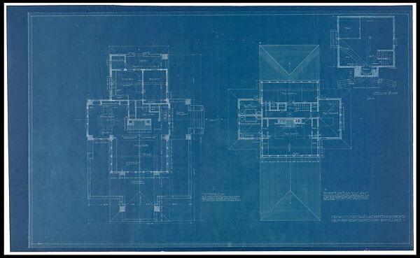 Frank Lloyd Wright Francis W Little House Cottage Plans The Met