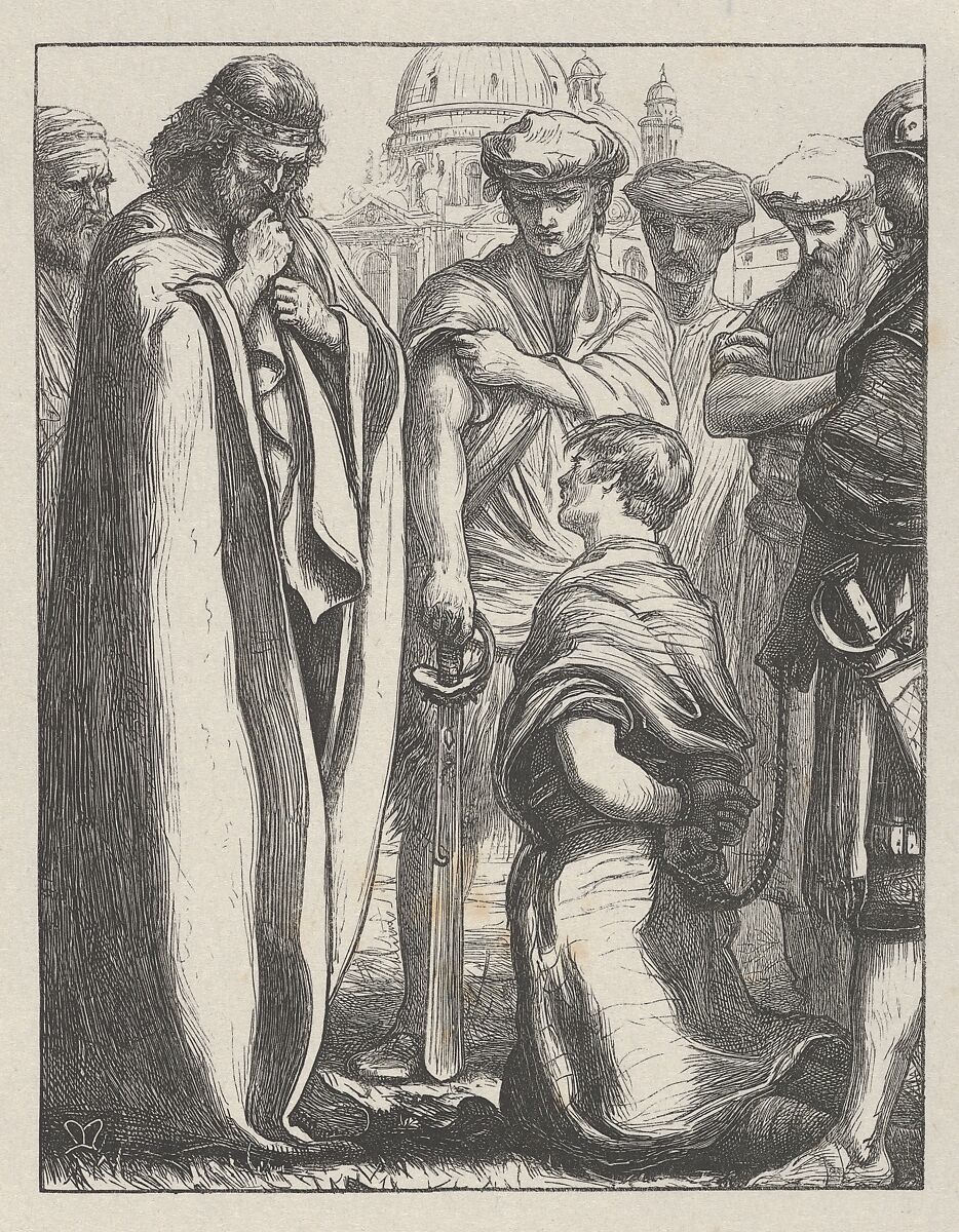The Unmerciful Servant (The Parables of Our Lord and Saviour Jesus Christ), After Sir John Everett Millais (British, Southampton 1829–1896 London), Wood engraving; proof 