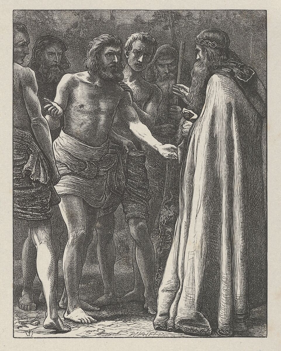 The Labourers in the Vineyard (The Parables of Our Lord and Saviour Jesus Christ), After Sir John Everett Millais (British, Southampton 1829–1896 London), Wood engraving; proof 