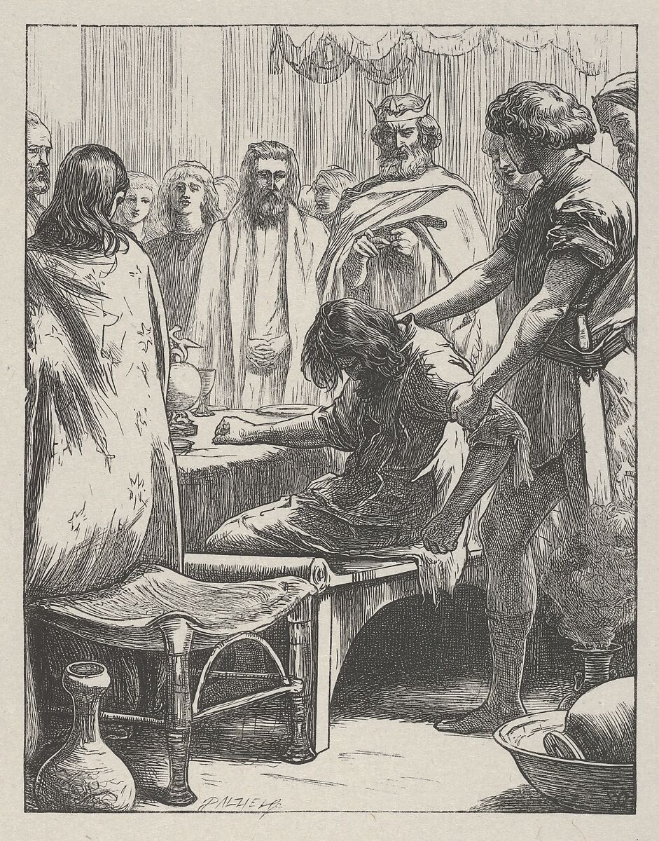The Marriage Feast (The Parables of Our Lord and Saviour Jesus Christ), After Sir John Everett Millais (British, Southampton 1829–1896 London), Wood engraving; proof 