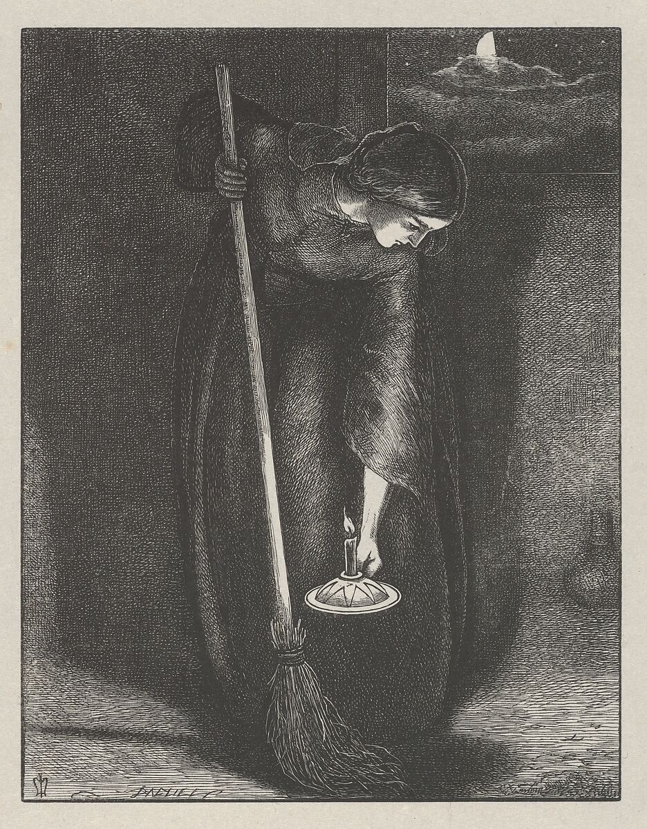 The Lost Piece of Silver (The Parables of Our Lord and Saviour Jesus Christ), After Sir John Everett Millais (British, Southampton 1829–1896 London), Wood engraving; proof 