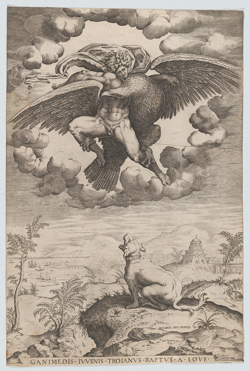 The Rape of Ganymede, Anonymous, Engraving 