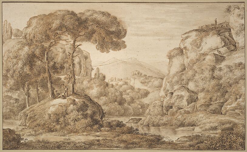 Classical Landscape with Figures