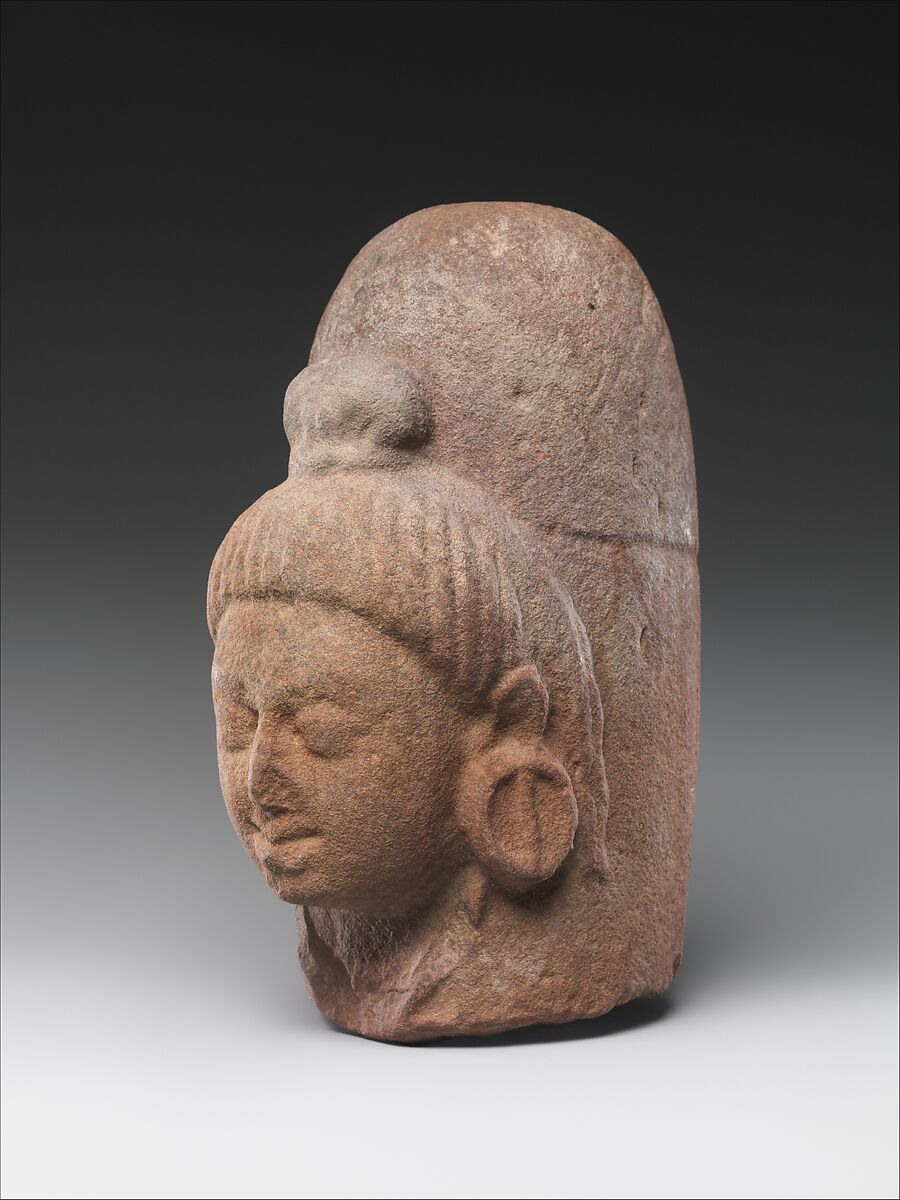 Linga with Face of Shiva (Ekamukhalinga), Sandstone, India (Madhya Pradesh)