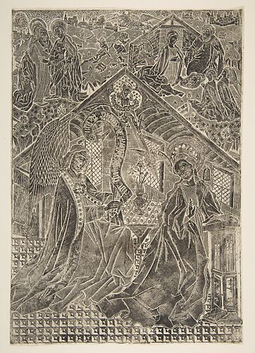 The Annunciation, Visitation, and Nativity (Schr. 2865)