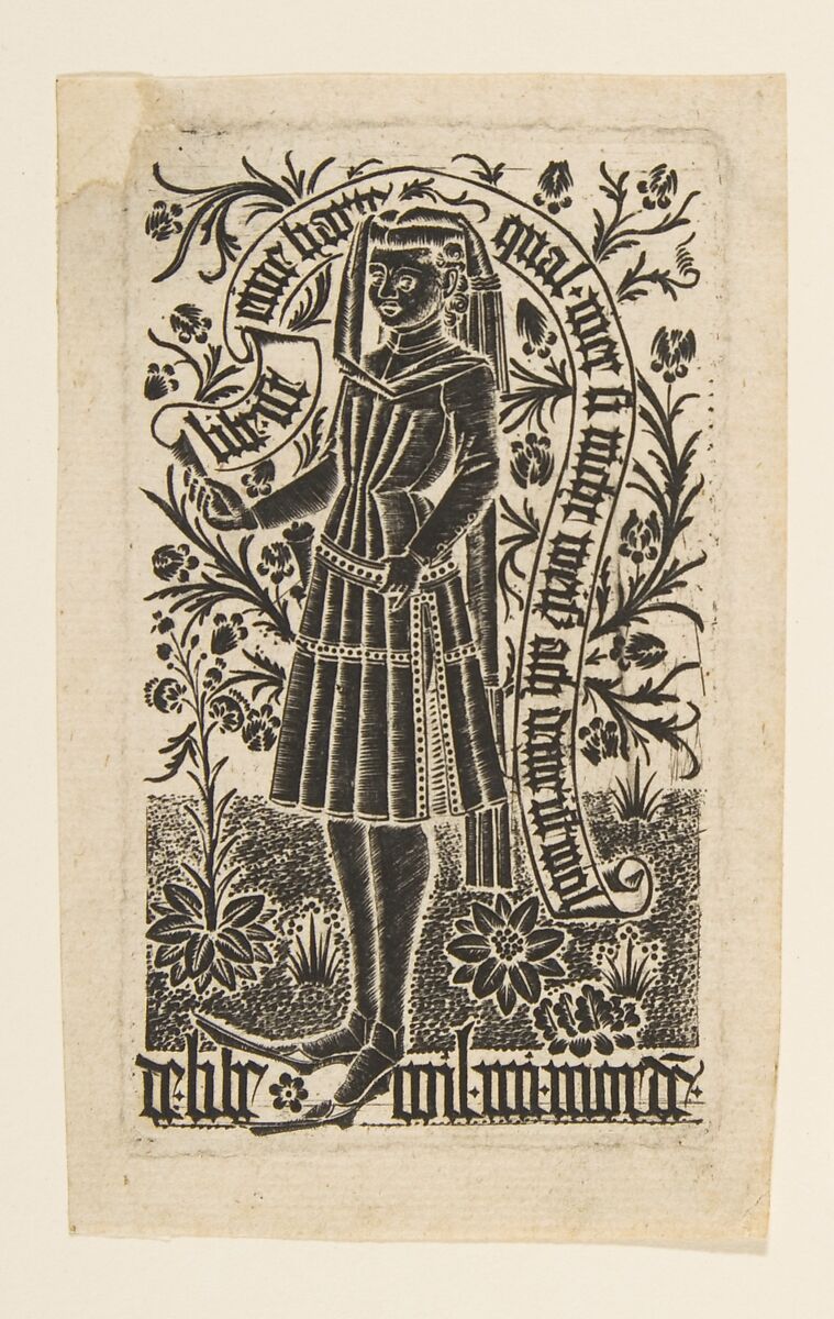 L'Amoureux, Anonymous, German, 15th century, Metalcut 