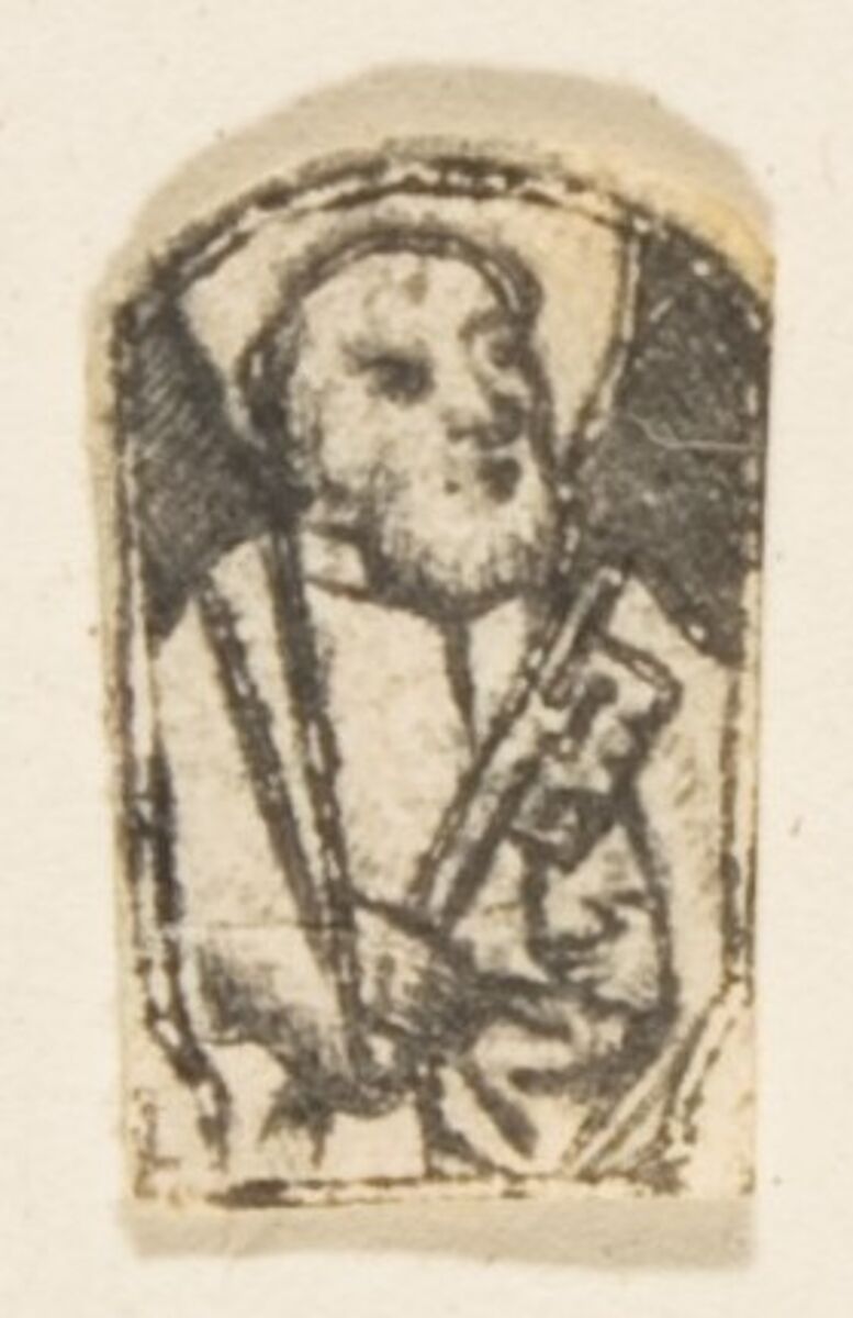 St. Peter, Anonymous, German, 15th century, Woodcut 