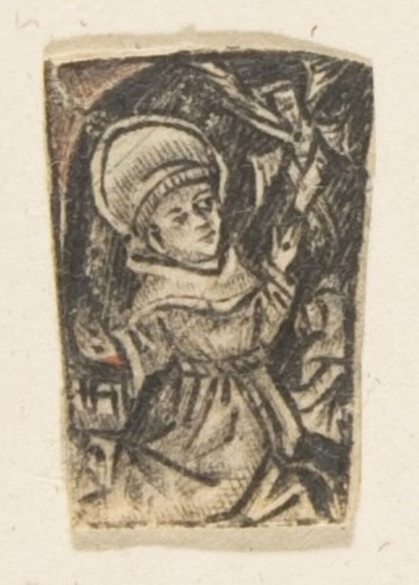 St. Francis, Anonymous, German, 15th century, Woodcut 